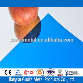Mirror Finish H24 H32 5083 5754 3mm Thick Blue Color Coated Aluminium Sheets