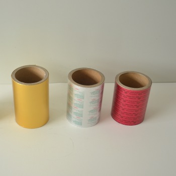 gold printing aluminium foil roll 