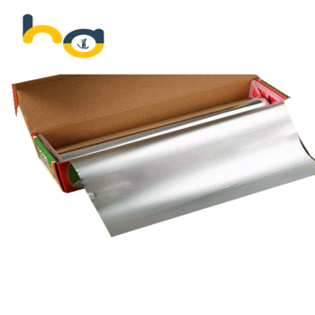 8011/O barbecue aluminum foil 450mm*0.016mm*152m with colored box/household aluminum foil roll 