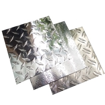 1060 1070 3003 5052 5754 6061 6063 6082 aluminum embossed diamond checkered sheet / plate 
